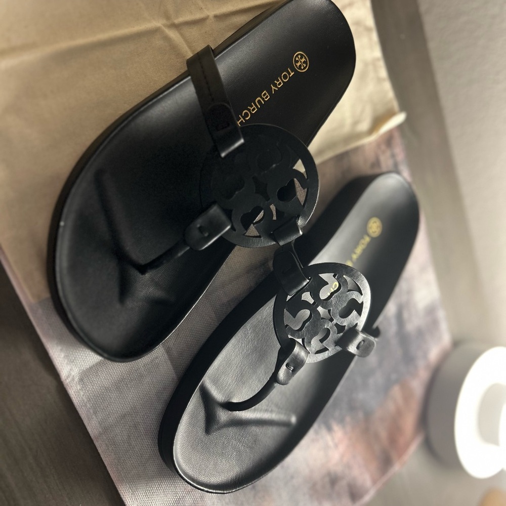 Tory Burch Black Slide Sandals